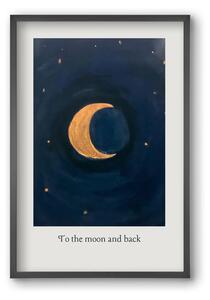 To the moon and back - falikép keretben | artbridge