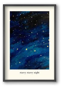 Starry starry night - falikép keretben | artbridge