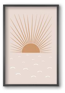 Blush Sun - falikép keretben | artbridge