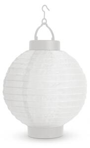 Szolár lampion - fehér - hidegfehér LED - 21 cm