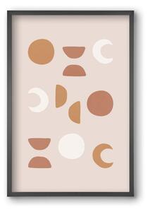 Blush Moon Phases - falikép keretben | artbridge
