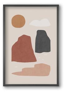 Landscape & Sun - falikép keretben | artbridge