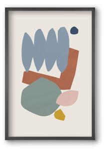 Collage Pastel II - falikép keretben | artbridge