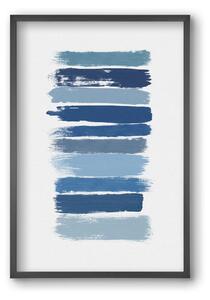 Ombre Blue - falikép keretben | artbridge