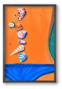 Shells - falikép keretben | artbridge