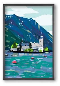 Gmunden - falikép keretben | artbridge