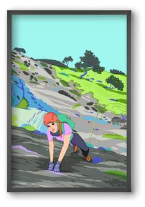 Climber - falikép keretben | artbridge