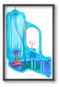 Water gun - falikép keretben | artbridge