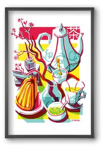 Tea time - falikép keretben | artbridge