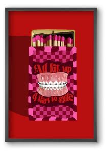 Start to smile - falikép keretben | artbridge