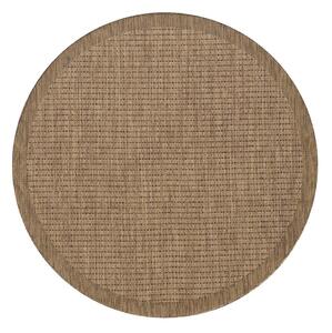 Natúr színű kerek kültéri-beltéri szőnyeg ø 120 cm Giza 1410 – Ayyildiz Carpets