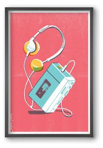 Walkman - falikép keretben | artbridge