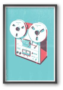 Tape recorder - falikép keretben | artbridge