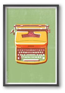 Typewriter - falikép keretben | artbridge