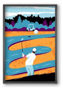 Golf - falikép keretben | artbridge