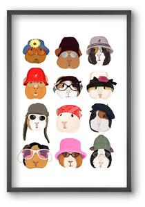 Guinea Pigs in the 1990's - falikép keretben | artbridge