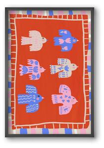 Flying Birds - falikép keretben | artbridge