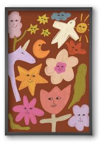 Happy crowd - falikép keretben | artbridge