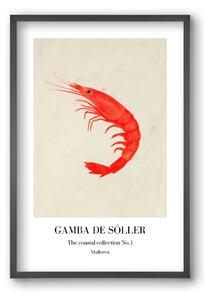 Gamba de soller - falikép keretben | artbridge
