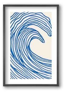 Wavy lines - falikép keretben | artbridge