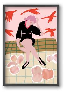 Apricot - falikép keretben | artbridge