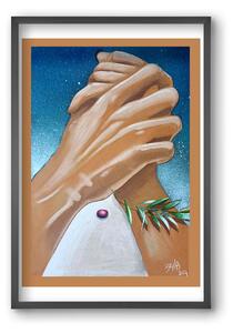 Peace - falikép keretben | artbridge