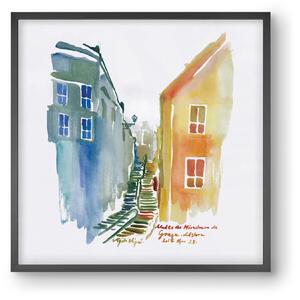 LISBON Aquarelle No.1v2 - falikép keretben | artbridge