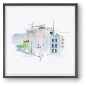 LISBON Aquarelle No.3 - falikép keretben | artbridge
