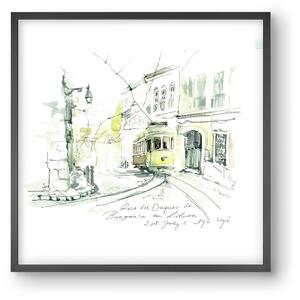LISBON AQUARELLE NO.28 - falikép keretben | artbridge