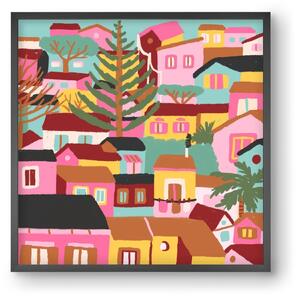 Modica város részlet - falikép keretben | artbridge