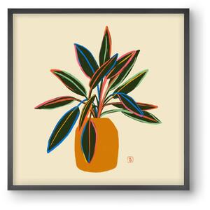 PLANT WITH COLOURFUL LEAVES - falikép keretben | artbridge