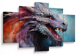 Kép - Egy sárkány illusztrációja (150x105 cm)