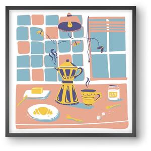 Pastel Breakfast - falikép keretben | artbridge