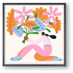Flowers - falikép keretben | artbridge