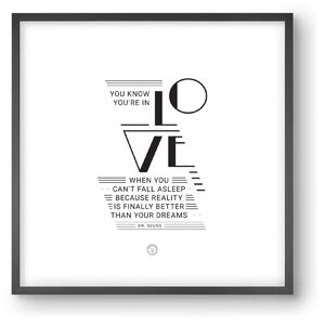 Love - falikép keretben | artbridge
