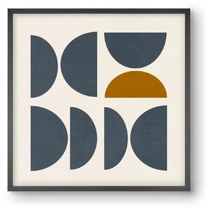 GEOMETRIC ART - BLUE I - falikép keretben | artbridge