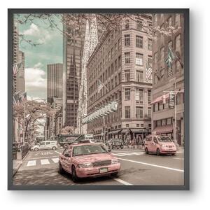 MANHATTAN 5th Avenue | urban vintage style - falikép keretben | artbridge
