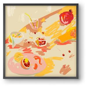 ORANGE AND PINK FRUIT - falikép keretben | artbridge