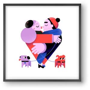 Valentines - falikép keretben | artbridge