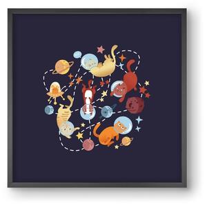 Cicasztronauták - falikép keretben | artbridge
