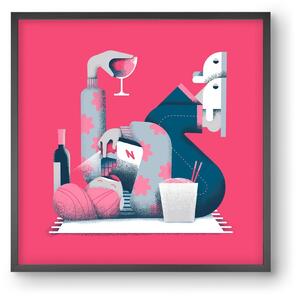 Covid Social Life - falikép keretben | artbridge