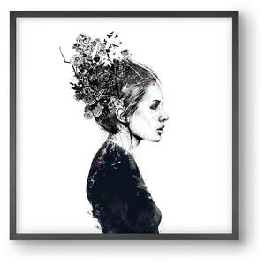 Blooming girl - falikép keretben | artbridge