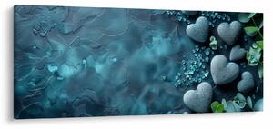 Kép - Szív alakú kövek (120x50 cm)