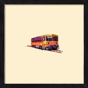 Kispiros - falikép keretben | artbridge