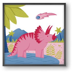 Triceratopsz - falikép keretben | artbridge