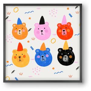 Party Bears - falikép keretben | artbridge