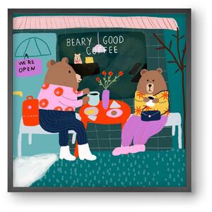 The Bear-y good Coffee Shop - falikép keretben | artbridge