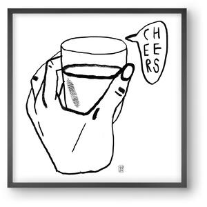 Cheers - falikép keretben | artbridge
