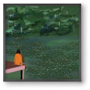 DAYDREAMING AT THE LAKE - falikép keretben | artbridge