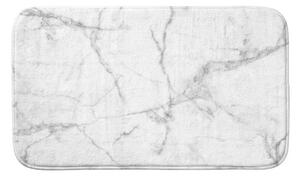 Fehér-szürke textil fürdőszobai kilépő 45x75 cm Marbre – douceur d'intérieur